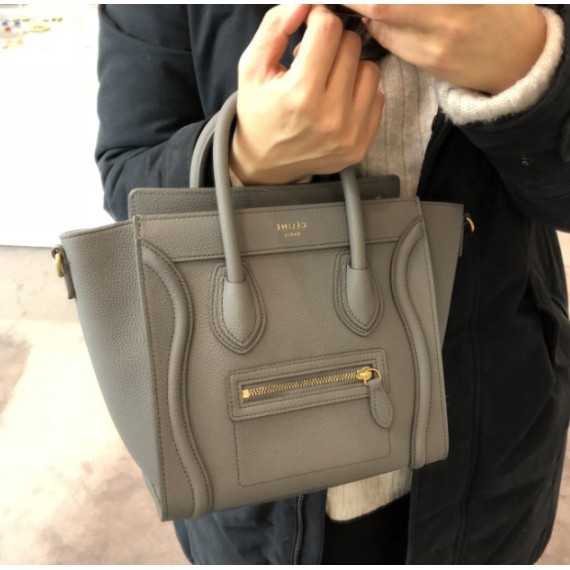 celine mini luggage souris