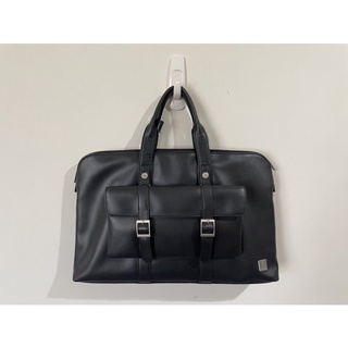 moshi Treya Briefcase 超輕量皮革劍橋筆電包 黝黑 二手 儲存良好 公事包 筆電 13吋
