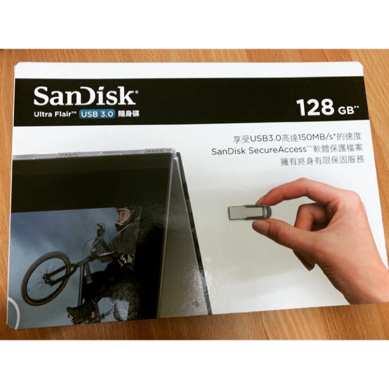 好市多SanDisk  Ultra Flair  USB 3.0隨身碟 128GB
