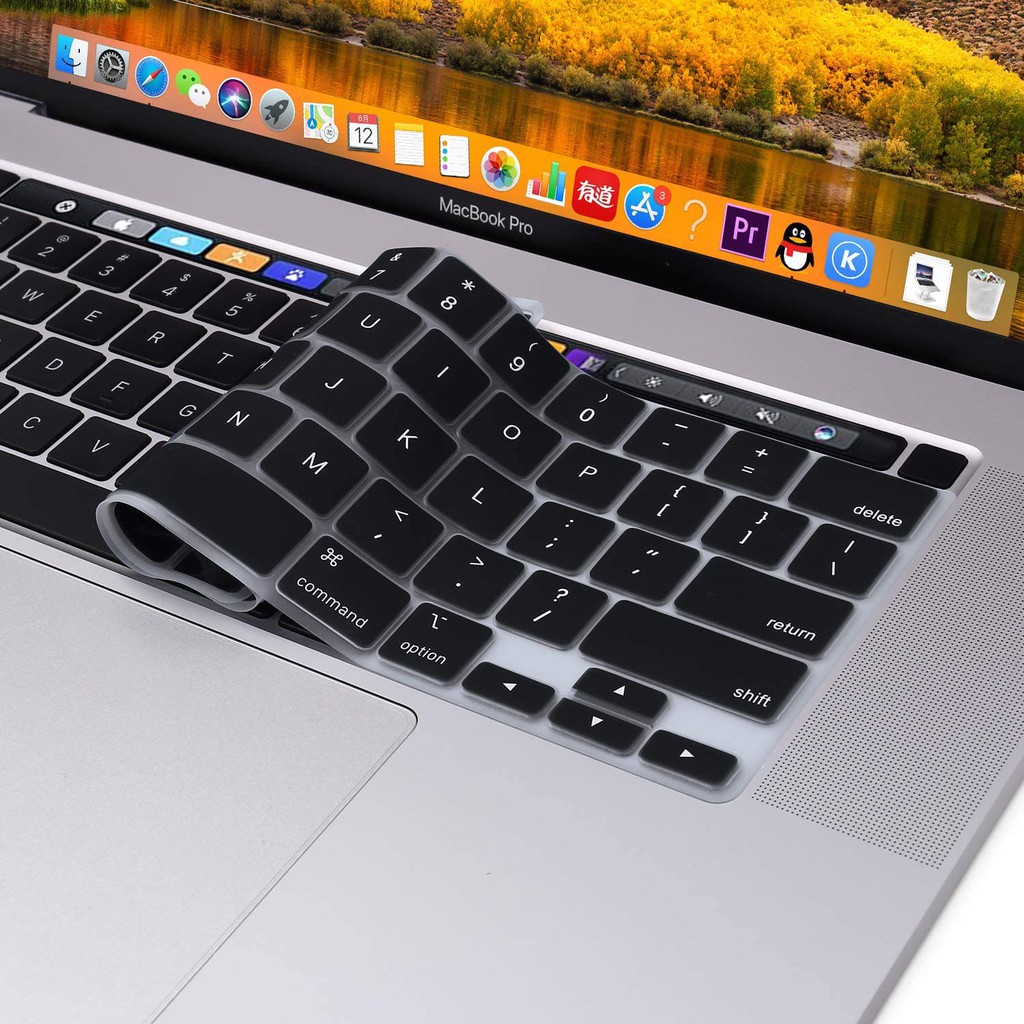 【快速發貨】矽膠鍵盤保護套適用於 14 Macbook 15 Pro 13 Air 11 12 Touchbar 16