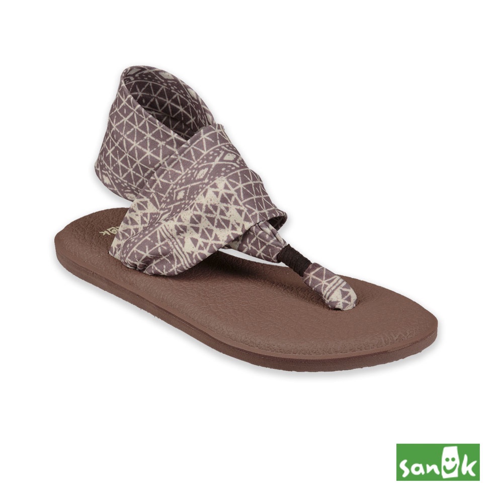 【福利品】SANUK YOGA SLING 2 菱形格紋瑜珈墊涼鞋 女款 1094465 DTOF（藕色）