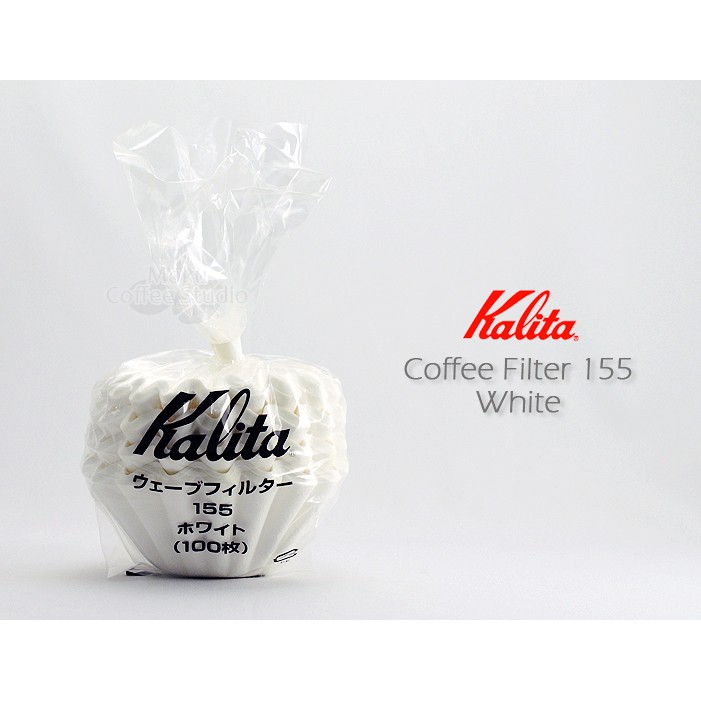 【Kalita】KWF-155 酸素漂白濾紙 155濾杯專用 袋裝 100張入 波浪/蛋糕濾紙 / 155濾紙