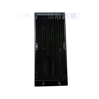 光華CUMA散熱精品*水冷 240 散熱排 12CM x2 2分出水頭 高密度鰭片 / **二手**~現貨