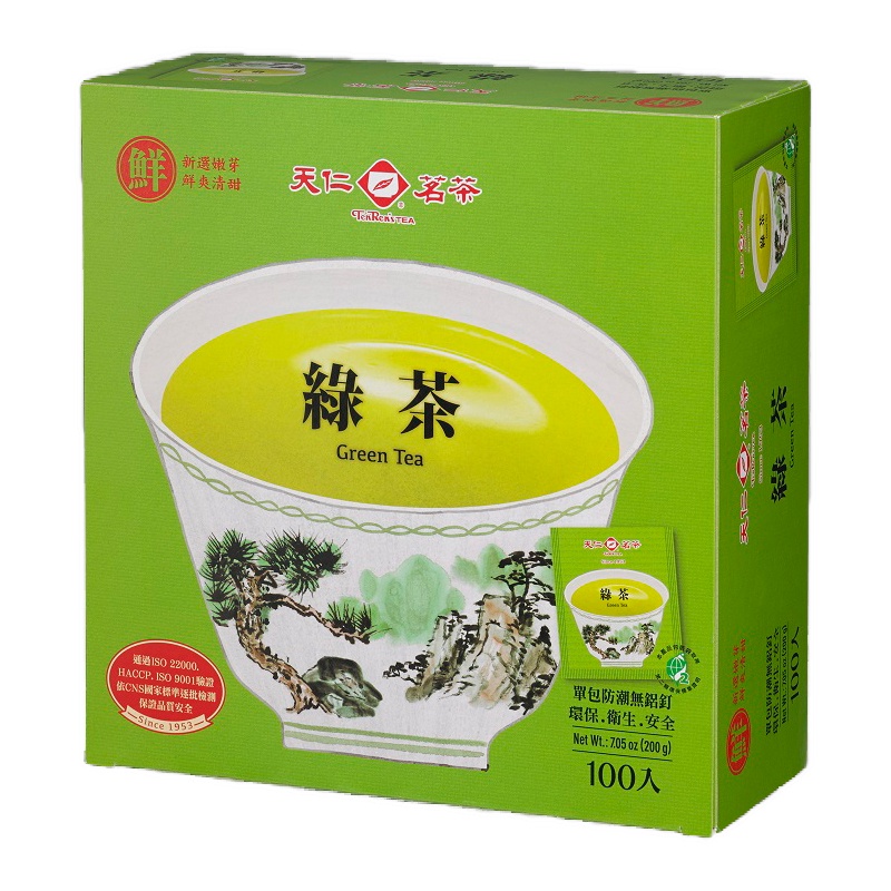 天仁 綠茶 2g x 100入【家樂福】