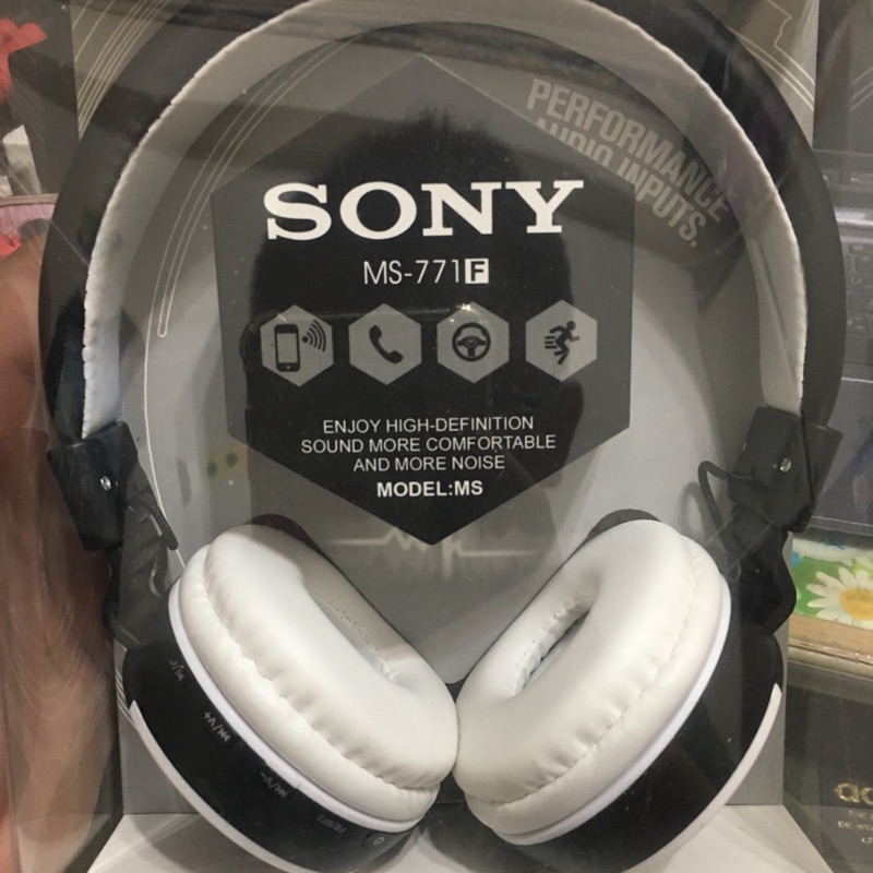 SONY MS771-F藍芽耳機（可插線