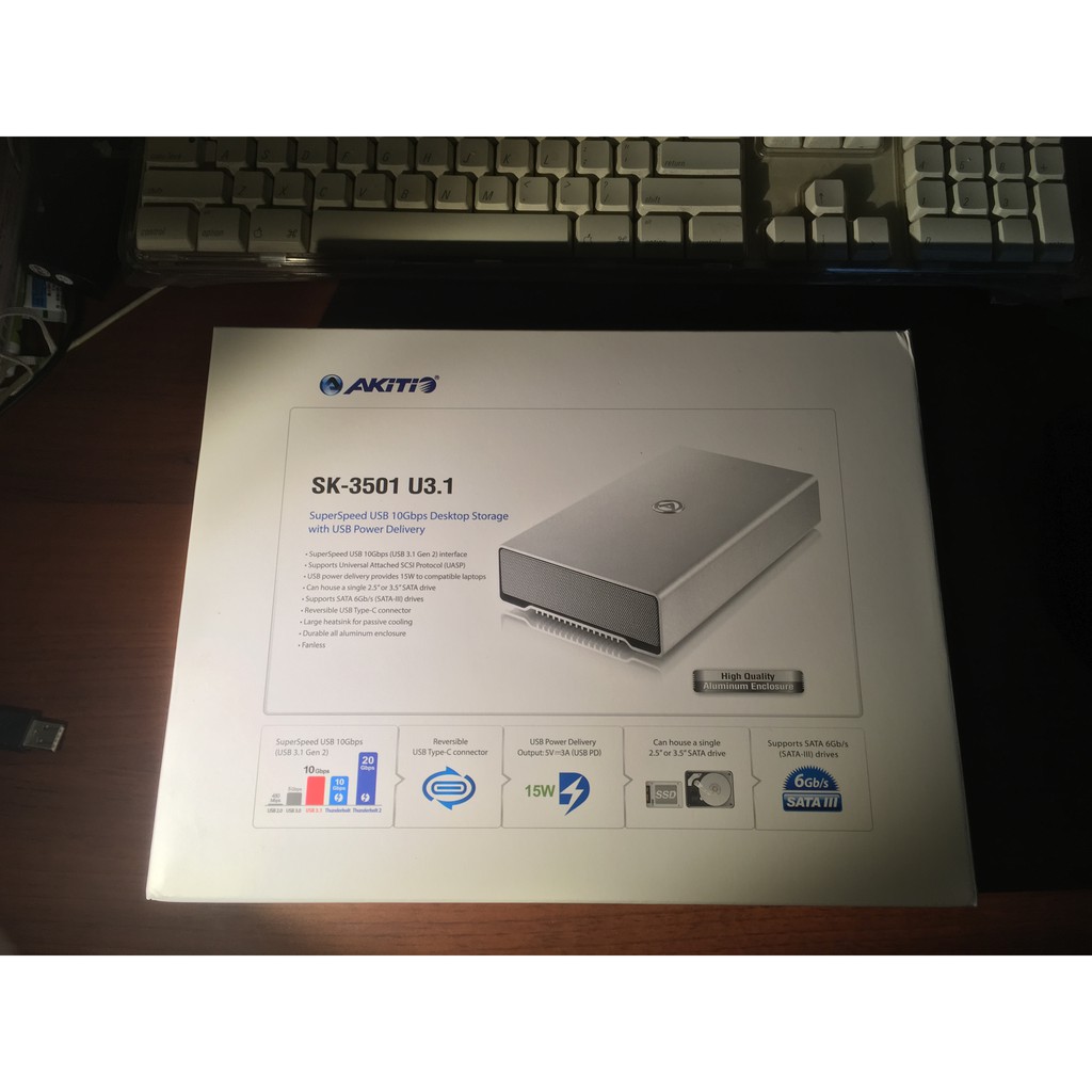 AKiTiO SK-3501 U3.1 USB 3.1 星極光 3.5吋  硬碟外接盒 SK3501 ASM1351