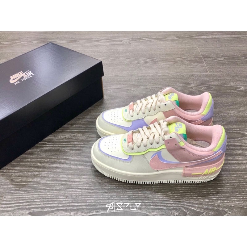 【Fashion SPLY】Nike Air Force 1 Shadow 白粉紫 馬卡龍 結構 CI0919-700
