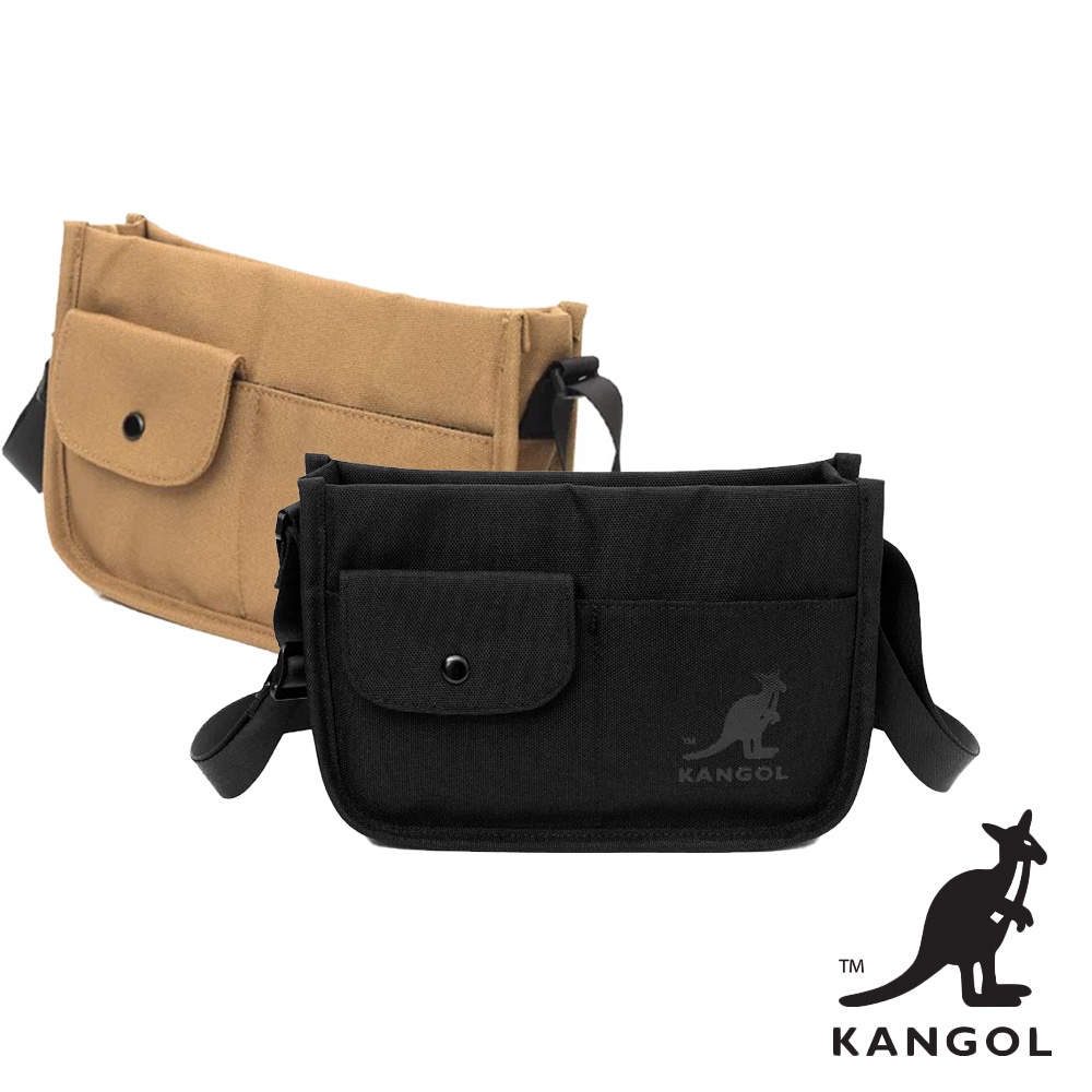 KANGOL 袋鼠- 郵差口袋側背包 肩背包 斜背包 KANGOL包 郵差包 小方包 隨身包 AAStore