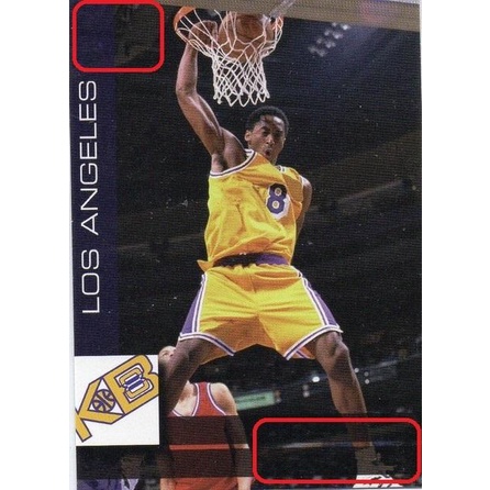 NBA 球員卡 Kobe Bryant 1998 Edge Kobe Bryant 錯誤卡 漏印名字&amp;品牌