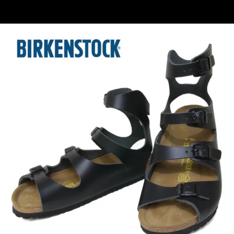 Birkenstock勃肯真皮羅馬繫帶涼鞋/羅馬鞋（42號）