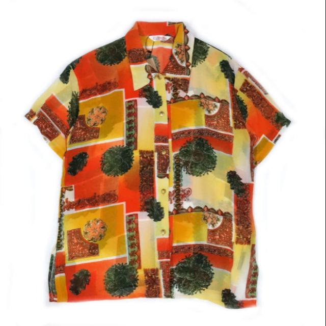 DA0263夏季芒果樹襯衫