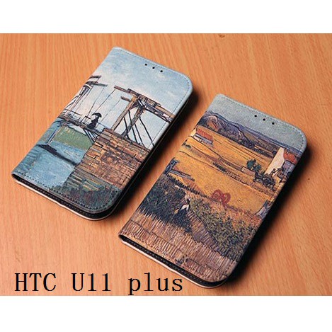 韓國復古風彩繪皮套-1 HTC U19e U11 plus U12 Life 手機套手機殼保護殼保護套