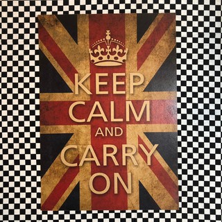 『老番顛』 keep calm and carry on 反二戰 復古海報 海報 壁飾 牛皮紙海報 裝飾畫