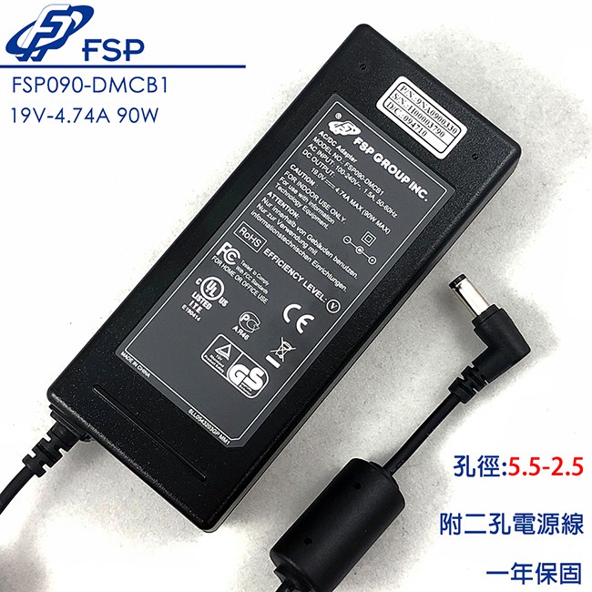 FSP 全漢 原廠 19V 4.74A 90W 變壓器 TOSHIBA ASUS K53 Z99 Pro5G M60