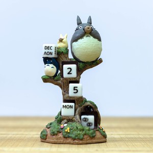 日本進口 443680 宮崎駿 吉卜力 正版 龍貓 造型萬年日曆架 吹笛演奏會 萬年曆 日曆架 造型擺飾 收藏 禮物