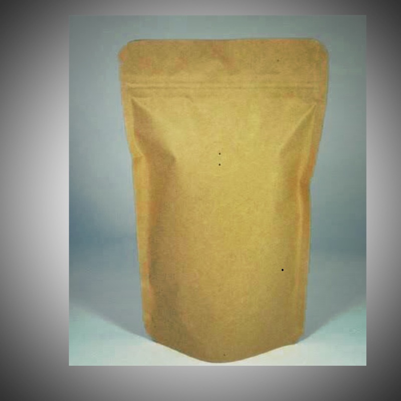 咖啡豆/咖啡粉/餅乾牛皮紙袋專用 單氣閥夾鏈半磅袋