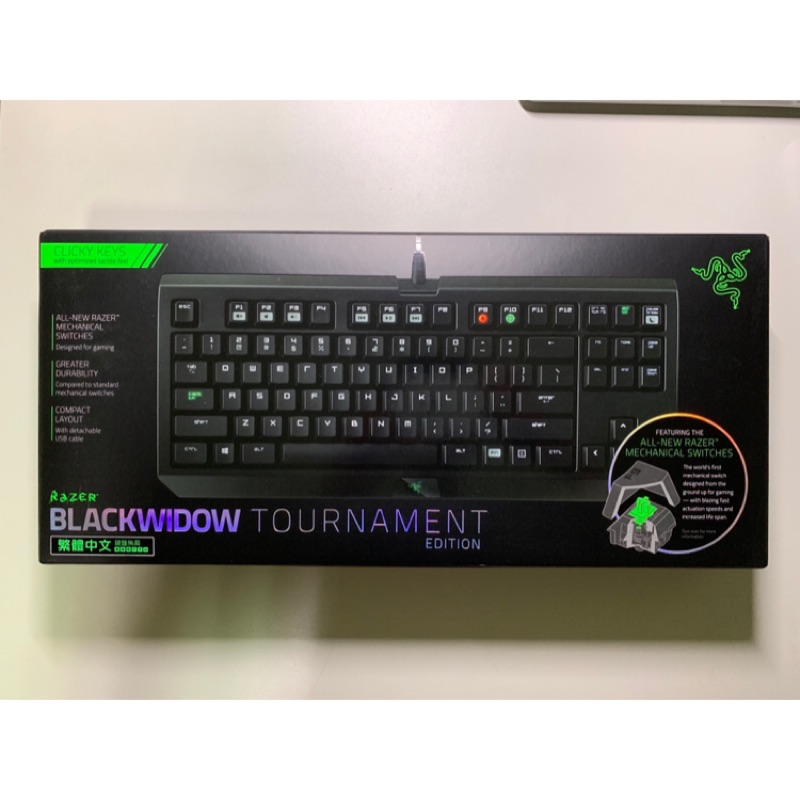 Razer 雷蛇 黑寡婦 競技版 綠軸 機械式鍵盤