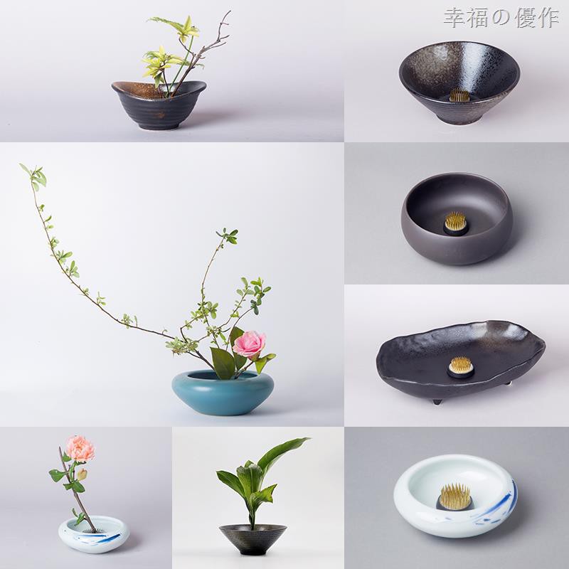 小原流花器日式禪意池坊花器花道窯變陶瓷劍山家用花藝術插花器皿 蝦皮購物