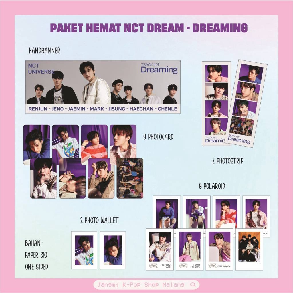 Nct Dream Dream Dreaming 節省包 NCT 2021 宇宙 Fankit NCT 包 NCT 商品