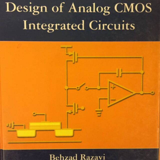 Design of analog CMOS integrated circuits