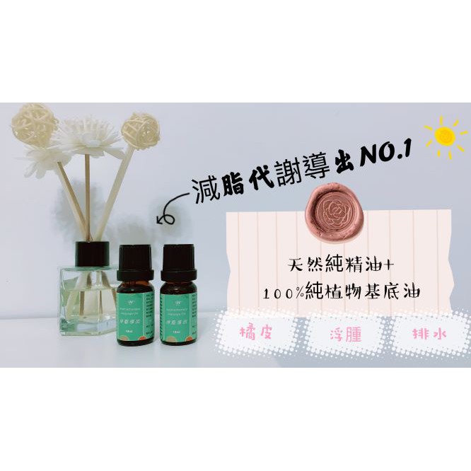 🧖‍♀身體按摩使用淨脂導出-減脂排水複方純精油  (滾珠瓶)