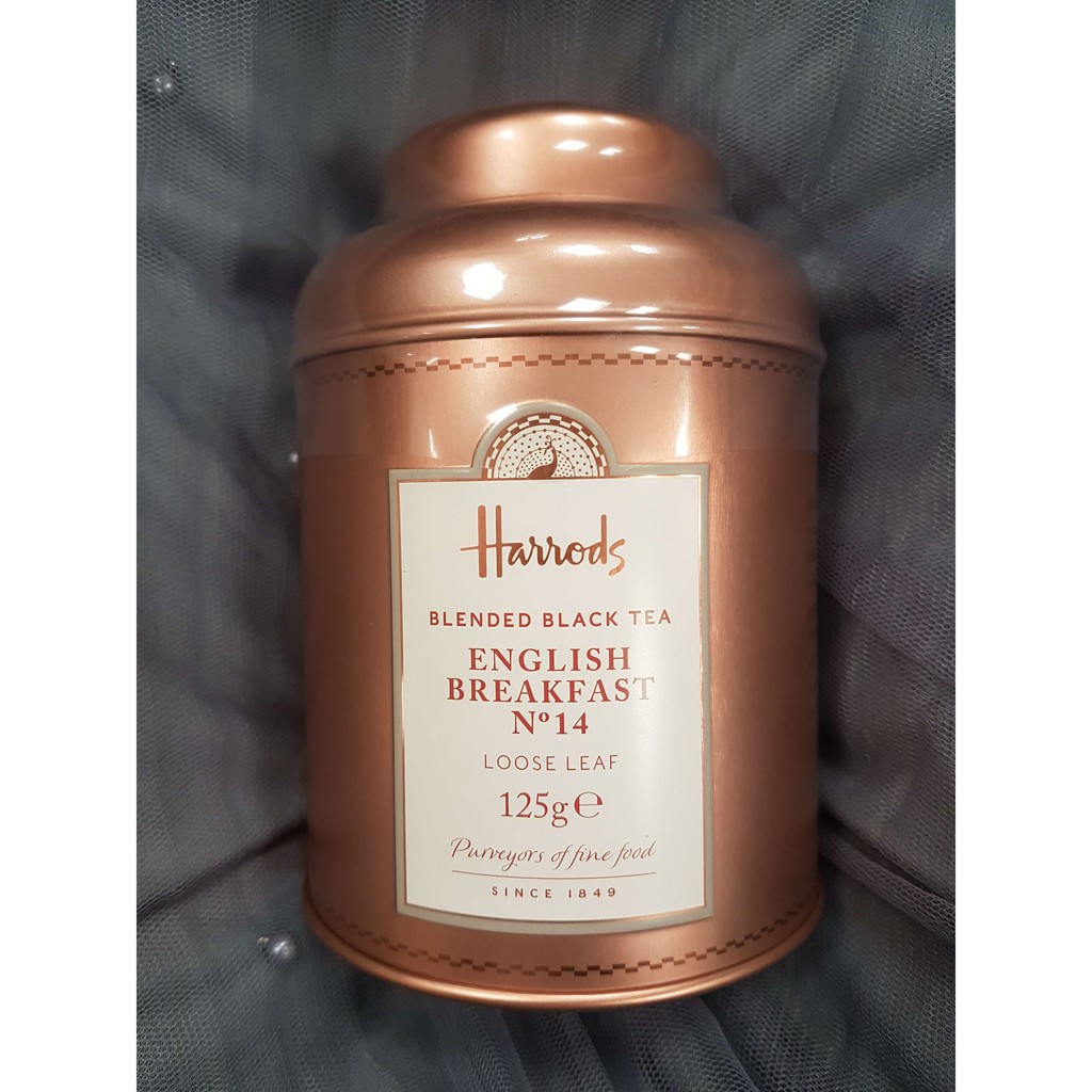 Harrods No 14 英式早餐茶 鐵罐125g 散茶0g 蝦皮購物