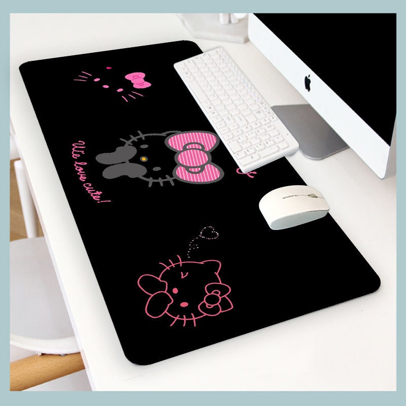 ct5C 滑鼠墊超大號電腦鼠標墊可愛女生辦公書桌學習寫字墊Hello Kitty鼠標墊