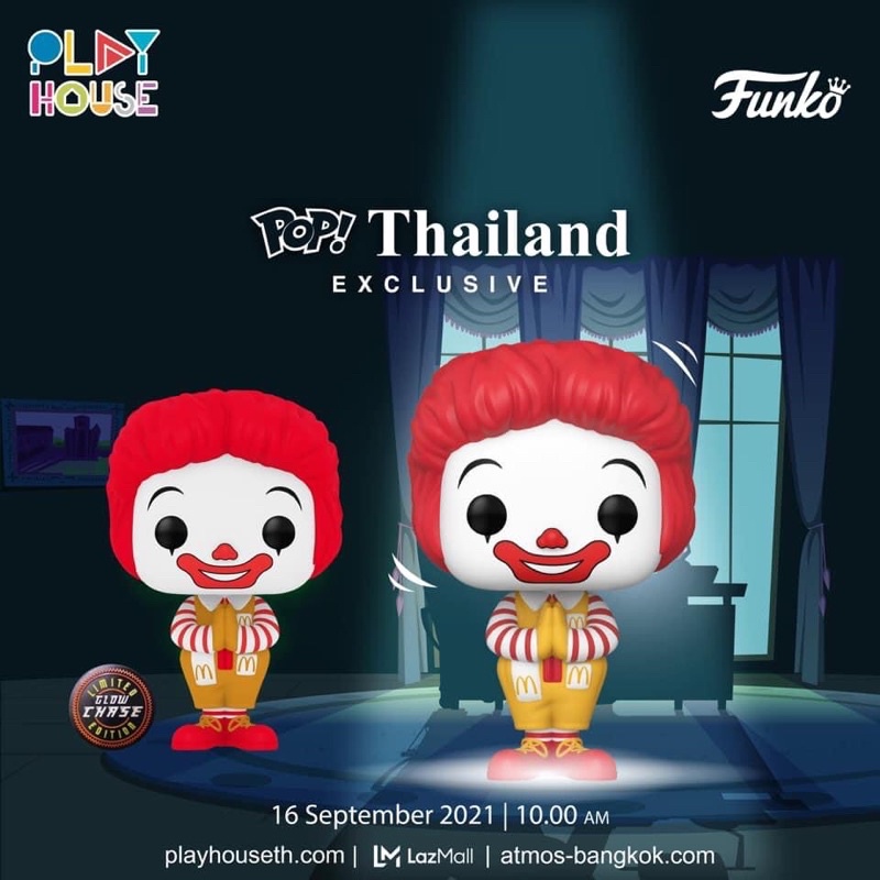 現貨🇹🇭泰國限定Funko POP聯名麥當勞叔叔✨GLOW CHASE夜光限量款✨紀念公仔#139泰國獨家發售‼️