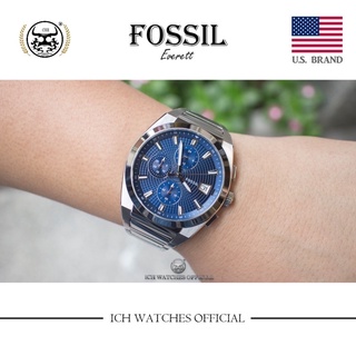 美國FOSSIL EVERETT系列腕錶三眼計時錶-手錶男錶女錶生日禮物情人節禮物父親節禮物運動錶賽車錶