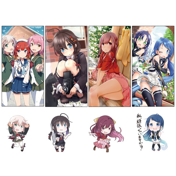 周邊 日單散貨艦隊collection 艦娘文件夾資料夾五月雨時雨神風 蝦皮購物