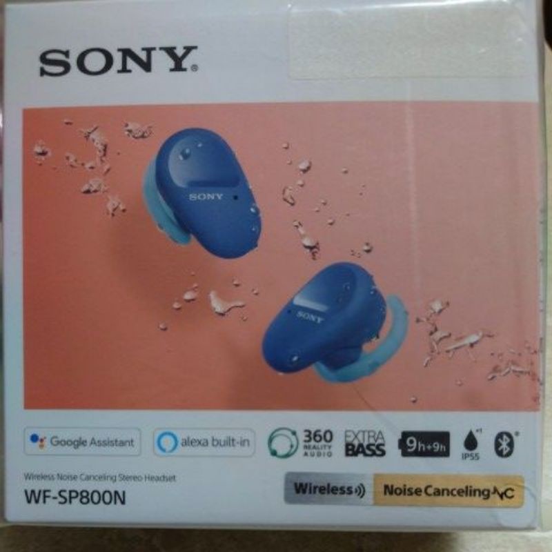 SONY WF-SP800N 真無線降噪耳機 (藍)