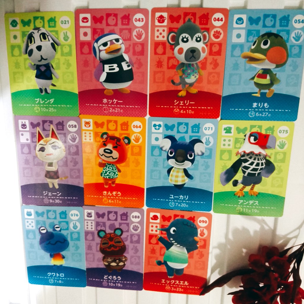 Switch 動物森友會 AMIIBO卡 官方正版-傅蘭.哈奇.雪莉.球藻.珍珍.阿欽.尤嘉莉.安地斯.阿刻.子墨.大大 #7