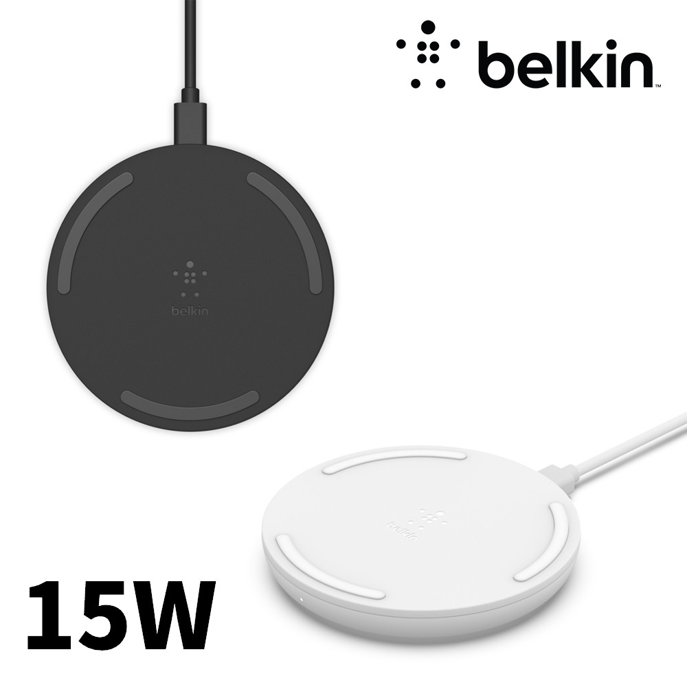 Belkin 貝爾金 無線充電板15W+QC3.0 快速充電器 24W 台灣總代理 兩年保固