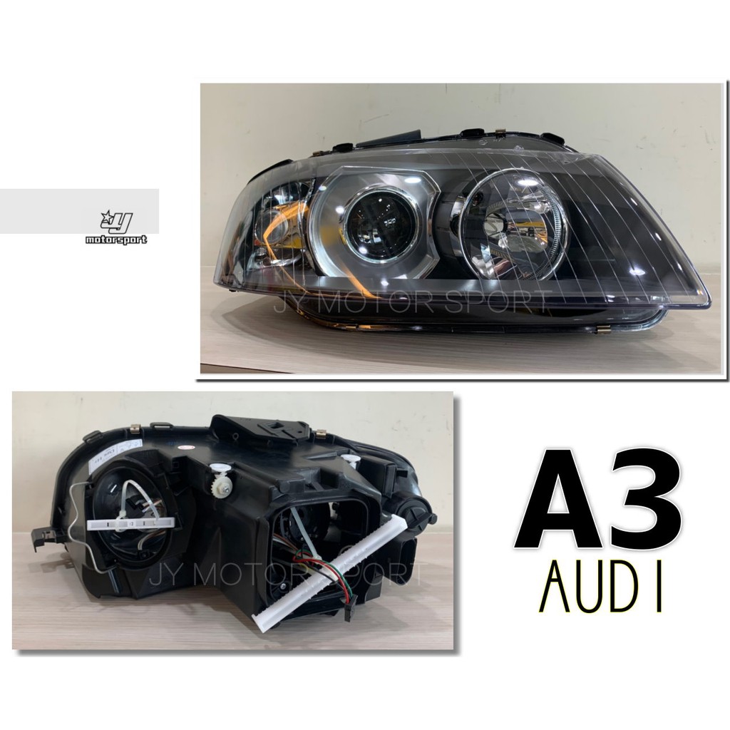 小傑車燈精品--全新 AUDI 奧迪 A3 2005 2006 07 08 原廠型 HID 黑框 大燈 一邊4800