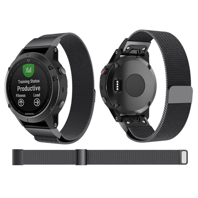 Garmin Approach S60 S62 錶帶 22mm 不鏽鋼 磁吸 快拆 腕帶