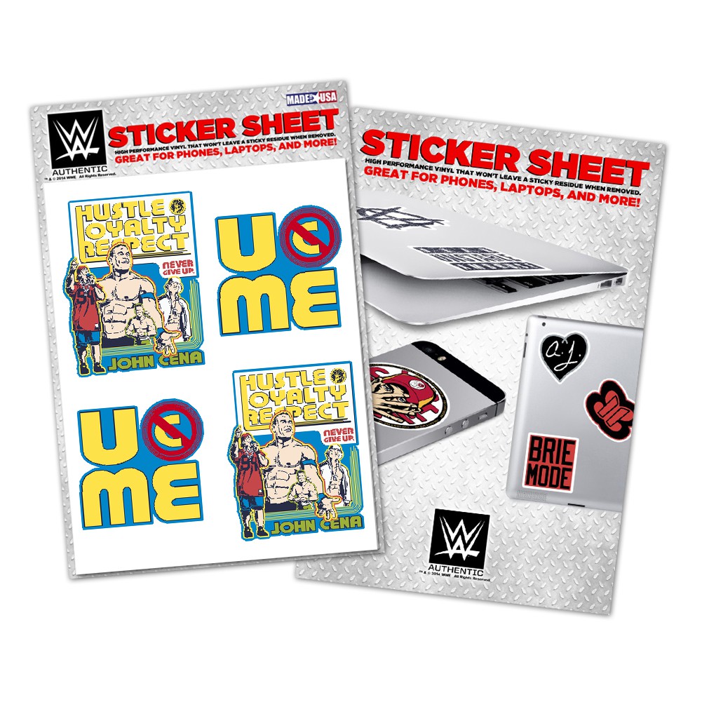 [美國瘋潮]正版WWE John Cena Throwback Vinyl Sticker 嘻哈回歸經典款圖案貼紙特價中