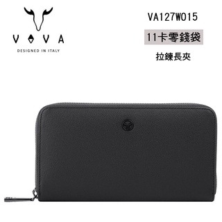 VOVA 真皮長夾 11卡零錢袋 拉鍊長夾 VA-W015 男長夾 VA130W015BK VA131W015BK