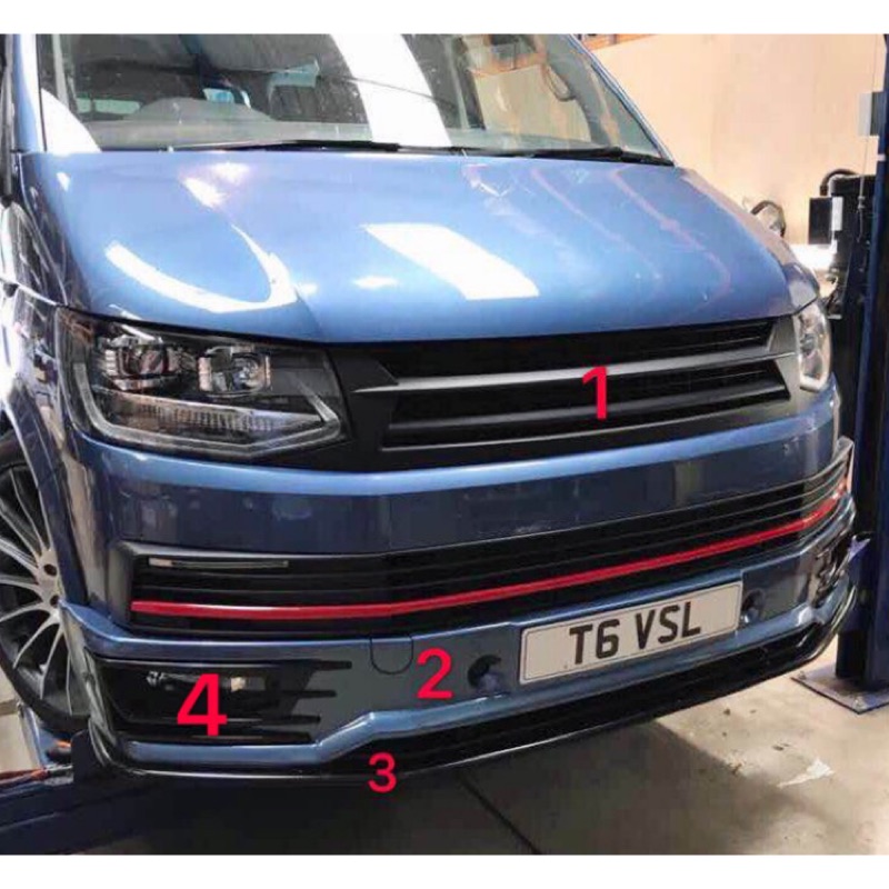 Volkswagen T6福斯sportline t6大包t6前保桿尾翼
