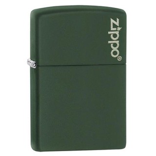 草莓公園【Zippo㊣美國原裝進口 zippo 煤油 棉芯 打火石 燃油 懷爐 防風 打火機 綠霧面啞光 售價1000】