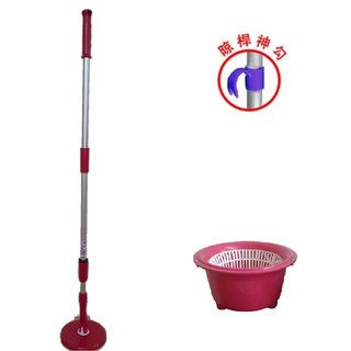 可超取》大特價】適用好神拖 》矮胖迷你脫水桶1大布組臺灣製造 》耐用3年保固 美神拖把組 加長桿子手壓式旋轉拖把組雙動力