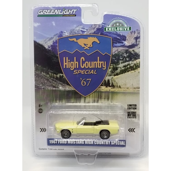 Greenligth 1/64 1967 Ford Mustang Convertible High Country