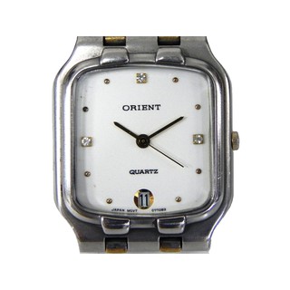 石英錶 [ORIENT C774B2] 東方霸王 方型石英錶[白色面+日期]/中性/軍/潮錶