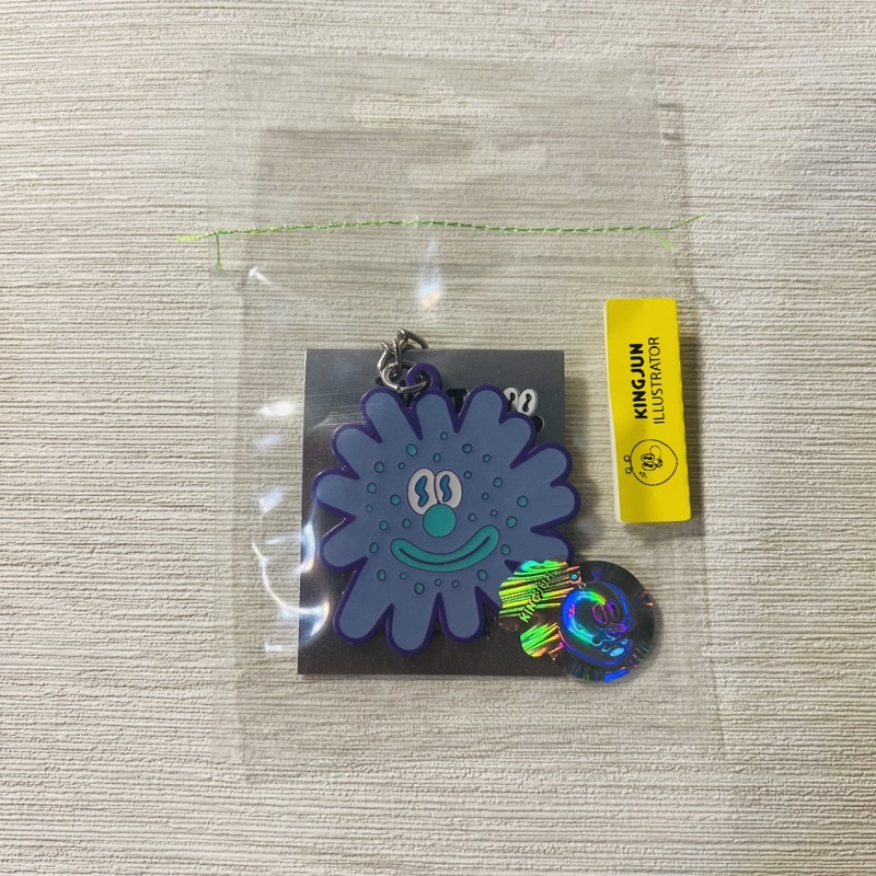 【𝐖𝐢𝐥𝐝𝐚𝐦】*藍紫色預購* Kingjun病毒花 金屬鑰匙圈吊飾 文創商品