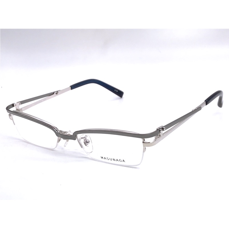 【本閣】增永眼鏡 masunaga MA3204 純鈦 半框 日本手工眼鏡 小臉 造型鏡框 濾藍光 金子眼鏡 999.9