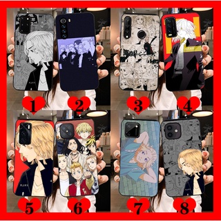 SAMSUNG 東京復仇者聯盟米奇手機殼適用於三星 A6 Plus A7 A8 A9 A10 黑色 TPU 軟矽膠手機殼