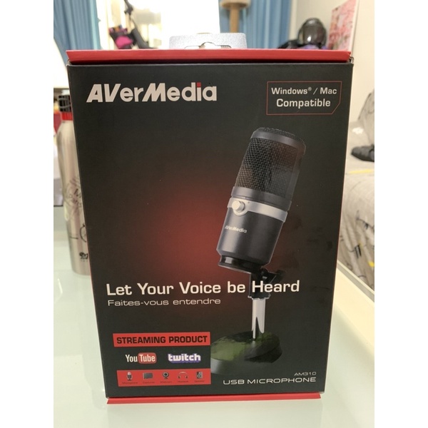 AVerMedia 圓剛 AM310 黑鳩 高音質USB麥克風