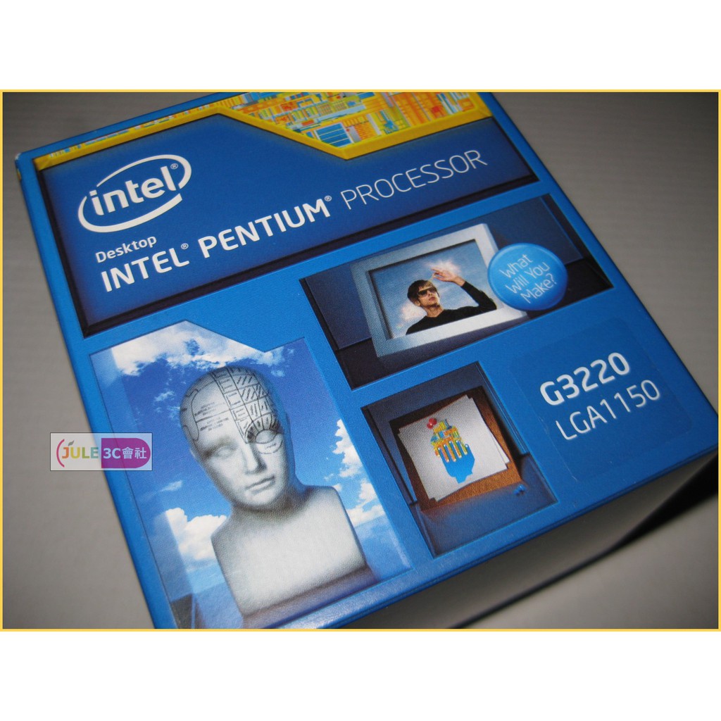 JULE 3C會社-Intel Pentium G3220/3GHz/雙核/全新盒裝/53W/風扇/1150 CPU