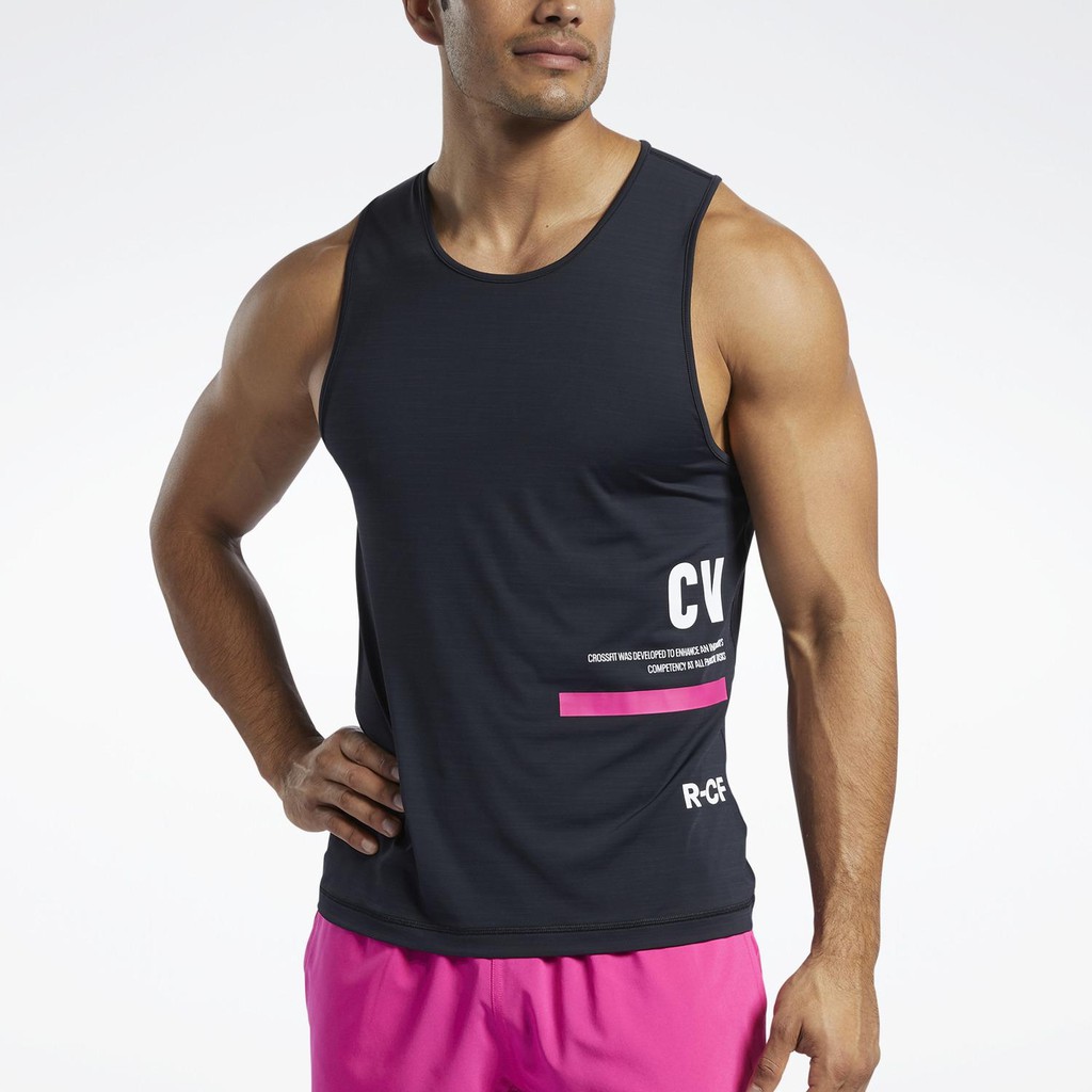 REEBOK CrossFit® ACTIVCHILL TANKTOP 混合健身 背心 運動背心 黑色 FU1777