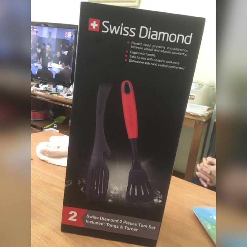 全新Swiss Diamond 瑞士頂級鑽石鍋鏟 料理夾