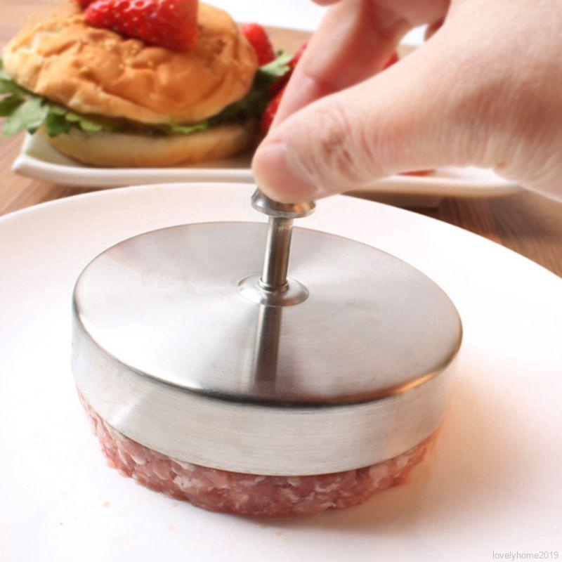 LYHOME✨304不銹鋼漢堡壓肉餅模具 DIY三明治飯糰 壓肉器 廚房煎蛋磨 廚房漢堡壓肉器 DIY飯糰